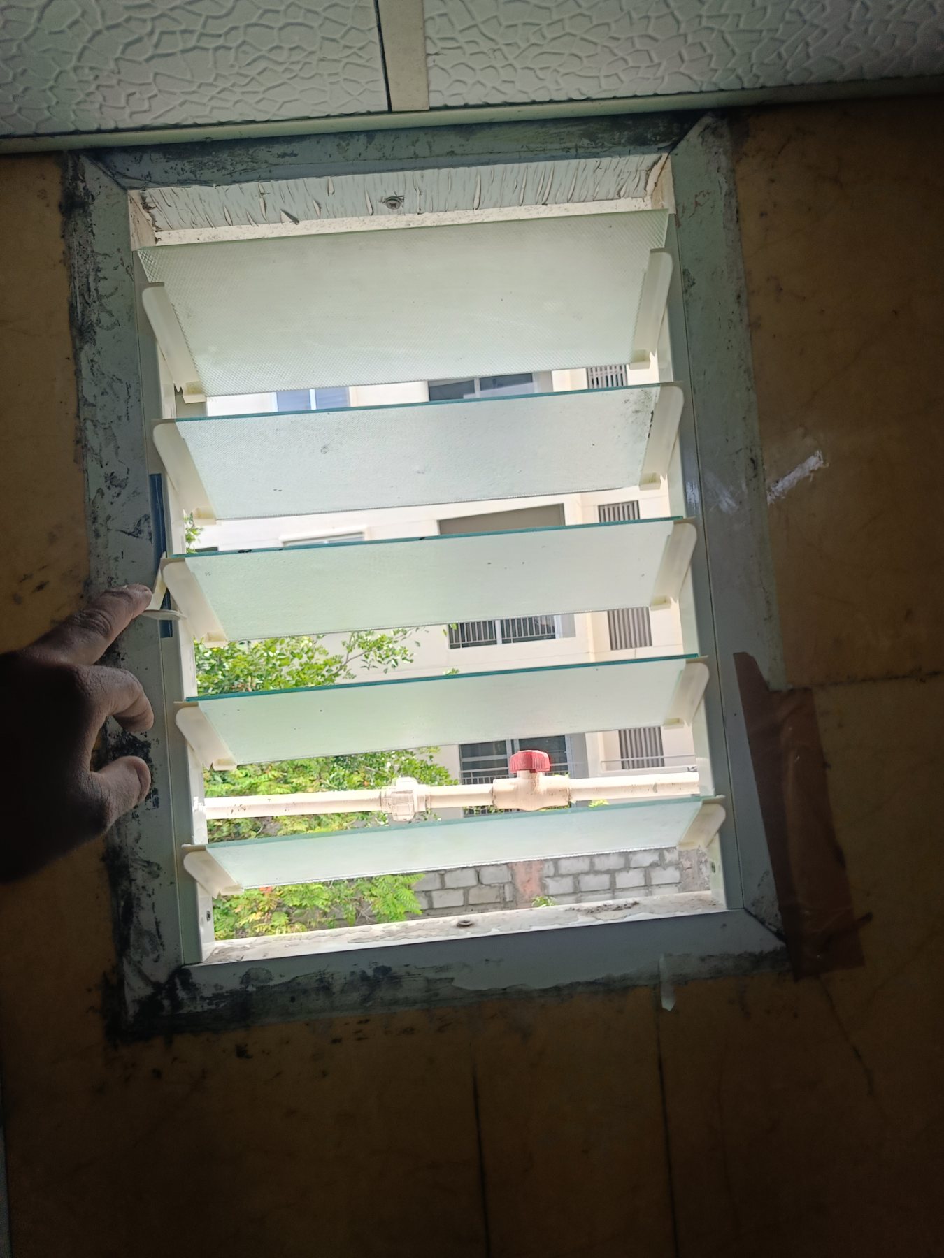 Bathroom Ventilation Installation at SLV Crystal, Akshayanagar, Bengaluru - Kutbi Aluminium Glass & Hardware (After / Completed Work)