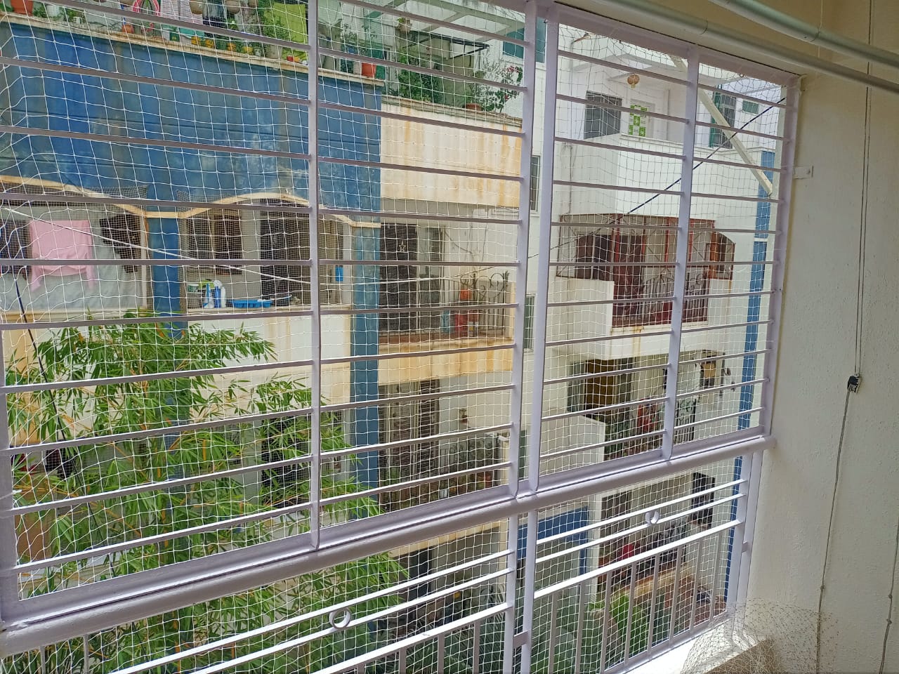 Pigeon Net Installation in Kanakapura, Bengaluru, Karnataka, Bengaluru - Kutbi Aluminium Glass & Hardware