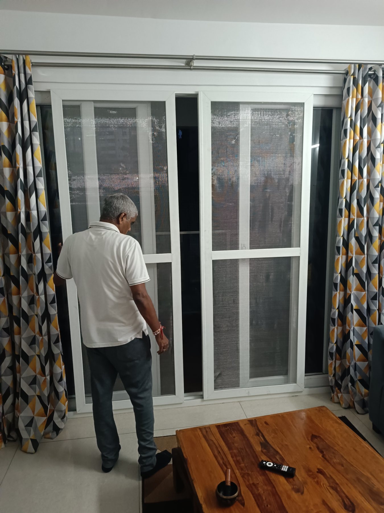 uPVC Sliding Window Mosquito Mesh Replacement at Shriram Southern Crest, JP Nagar, Bengaluru - Kutbi Aluminium Glass & Hardware (After / Completed Work)