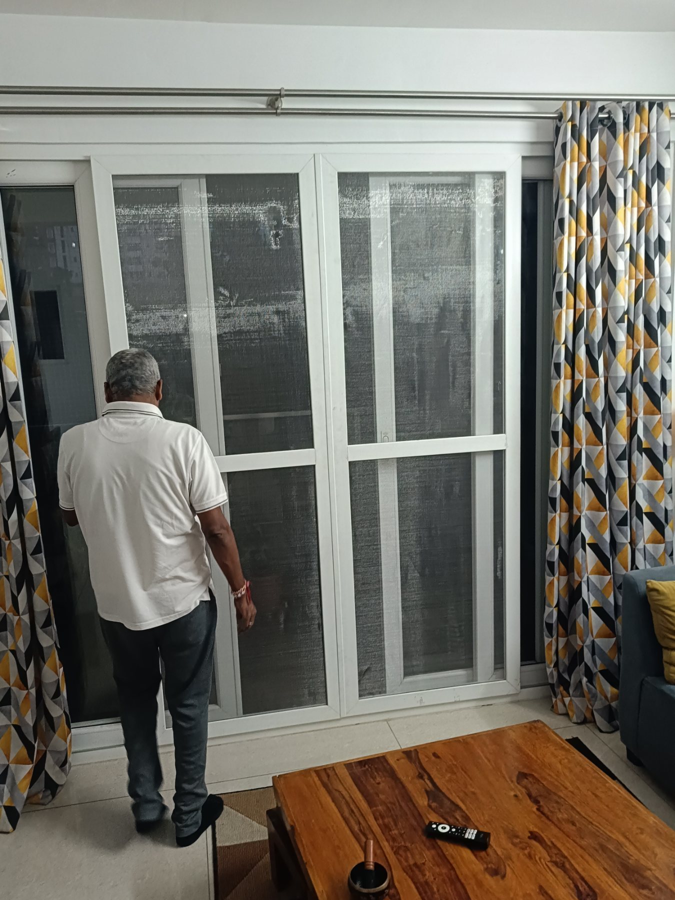 uPVC Sliding Window Mosquito Mesh Replacement at Shriram Southern Crest, JP Nagar, Bengaluru - Kutbi Aluminium Glass & Hardware (After / Completed Work)