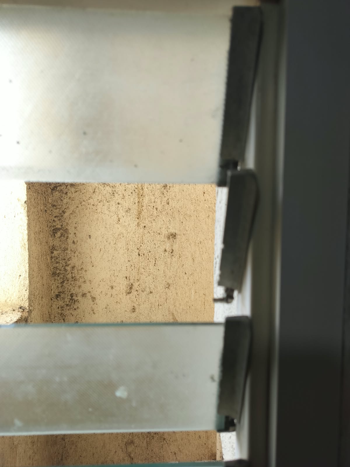Bathroom Window Glass Replacement at HM World City Road, J. P. Nagar, Bengaluru - Kutbi Aluminium Glass & Hardware (Before)