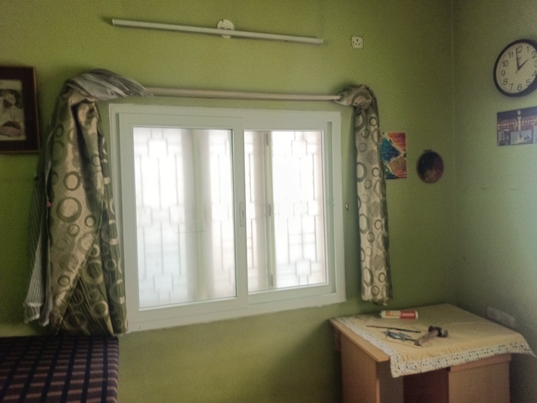 uPVC Sliding Window Installation with Mosquito Mesh at Bohra Layout, Bengaluru - Kutbi Aluminium Glass & Hardware
