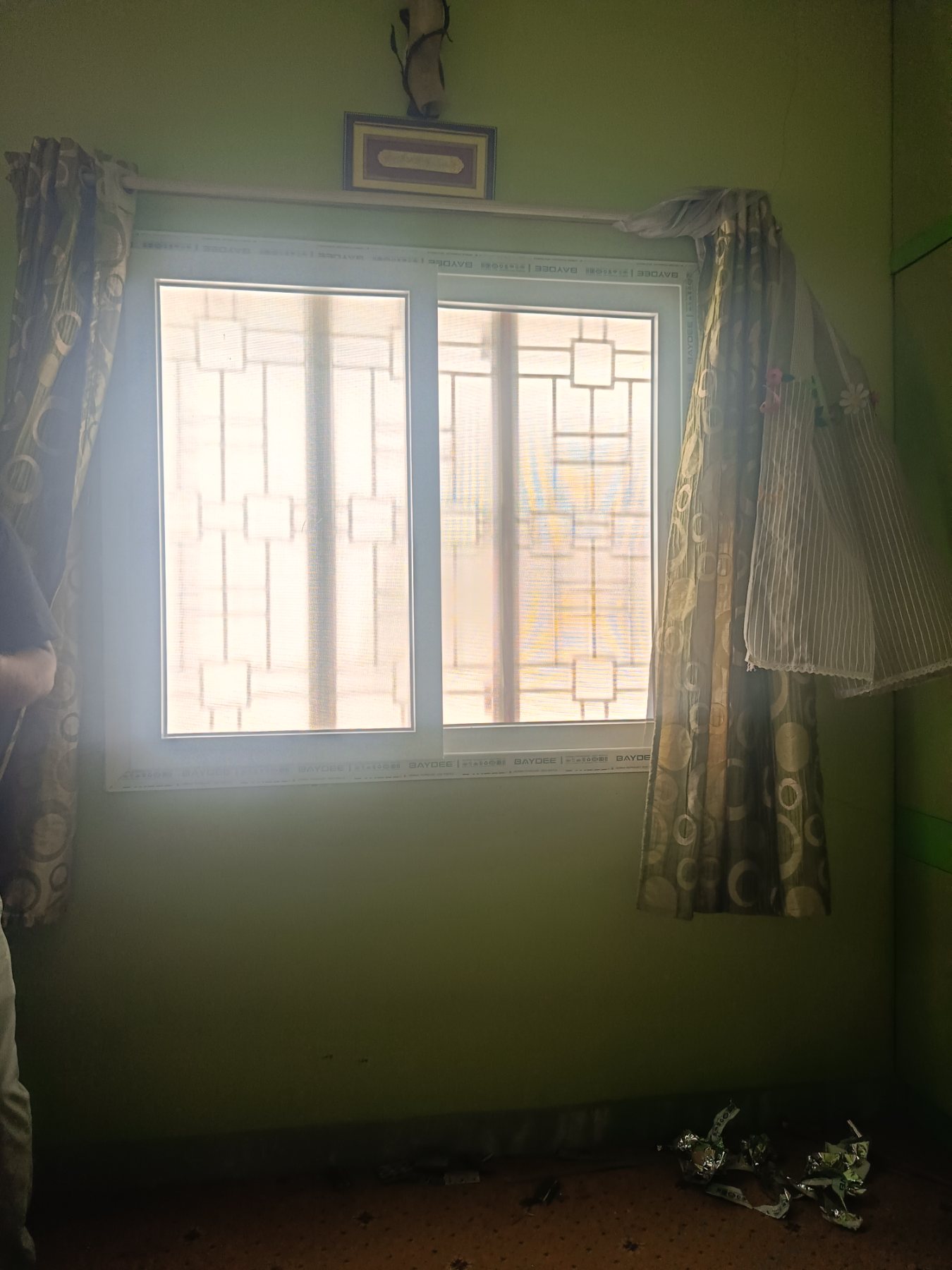 uPVC Sliding Window Installation with Mosquito Mesh at Bohra Layout, Bengaluru - Kutbi Aluminium Glass & Hardware