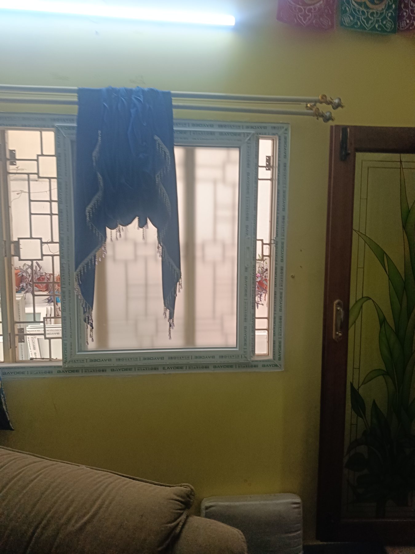 uPVC Sliding Window Installation with Mosquito Mesh at Bohra Layout, Bengaluru - Kutbi Aluminium Glass & Hardware