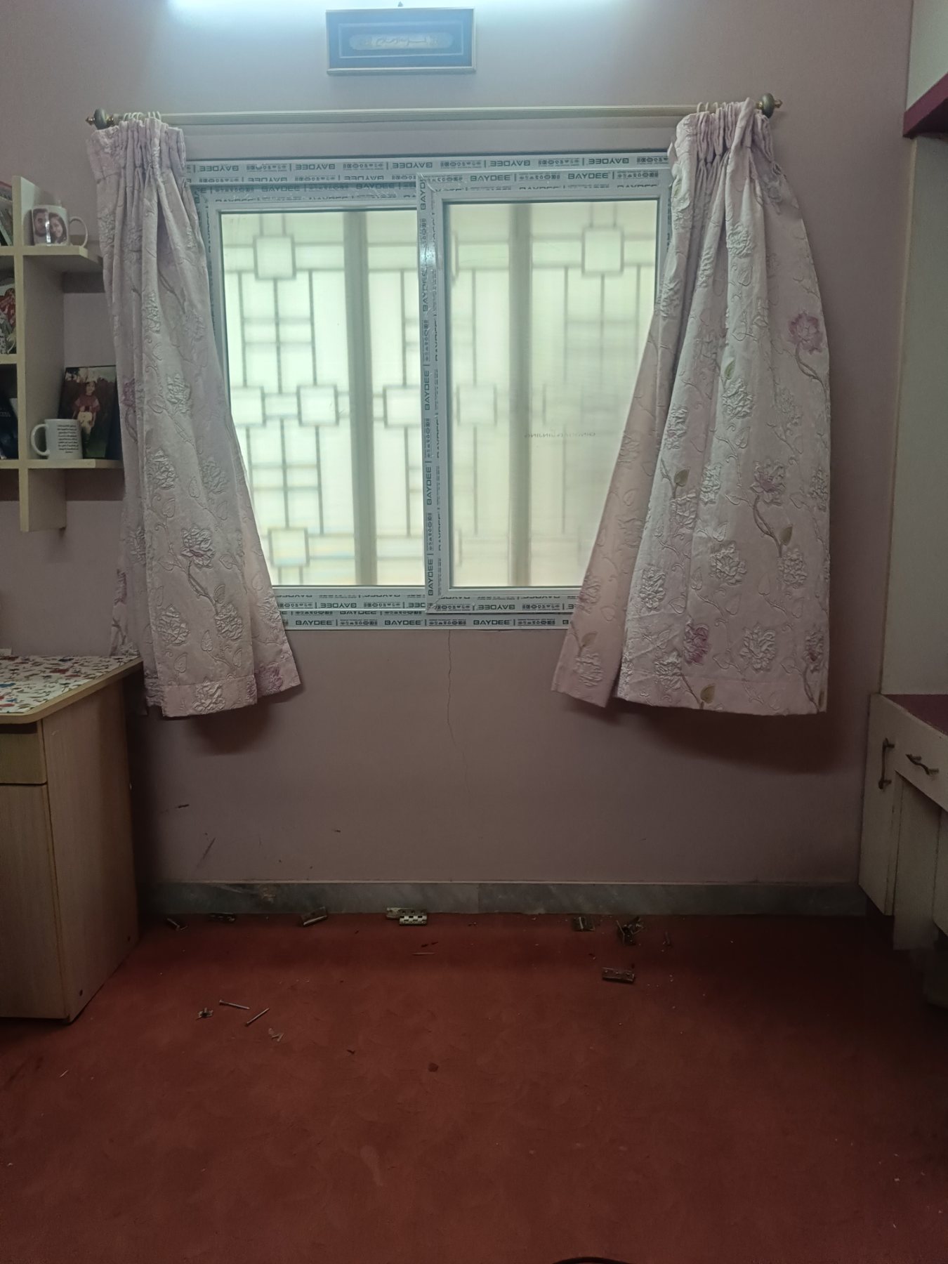 uPVC Sliding Window Installation with Mosquito Mesh at Bohra Layout, Bengaluru - Kutbi Aluminium Glass & Hardware