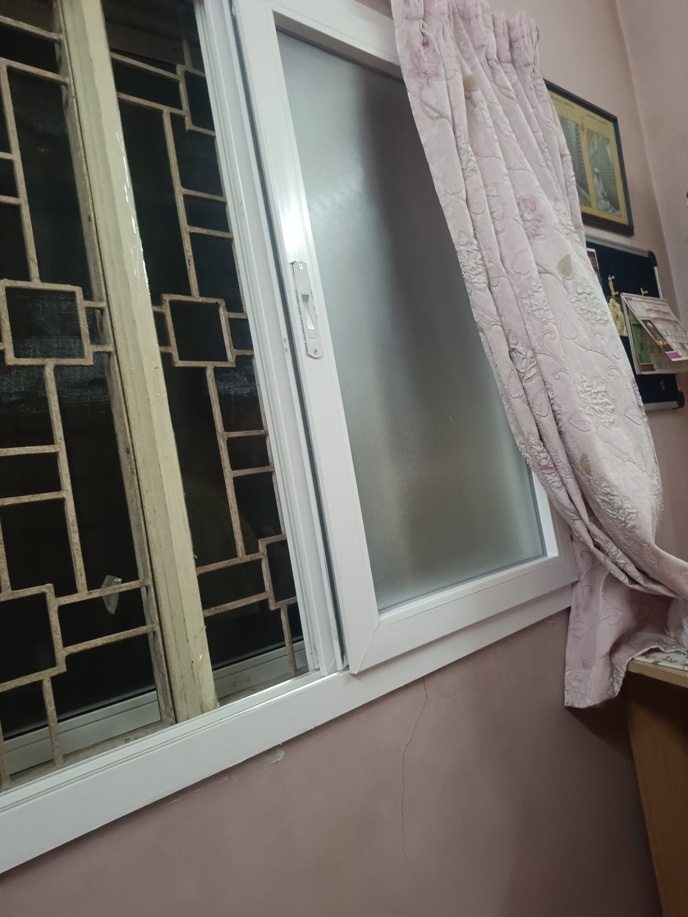 uPVC Sliding Window Installation with Mosquito Mesh at Bohra Layout, Bengaluru - Kutbi Aluminium Glass & Hardware