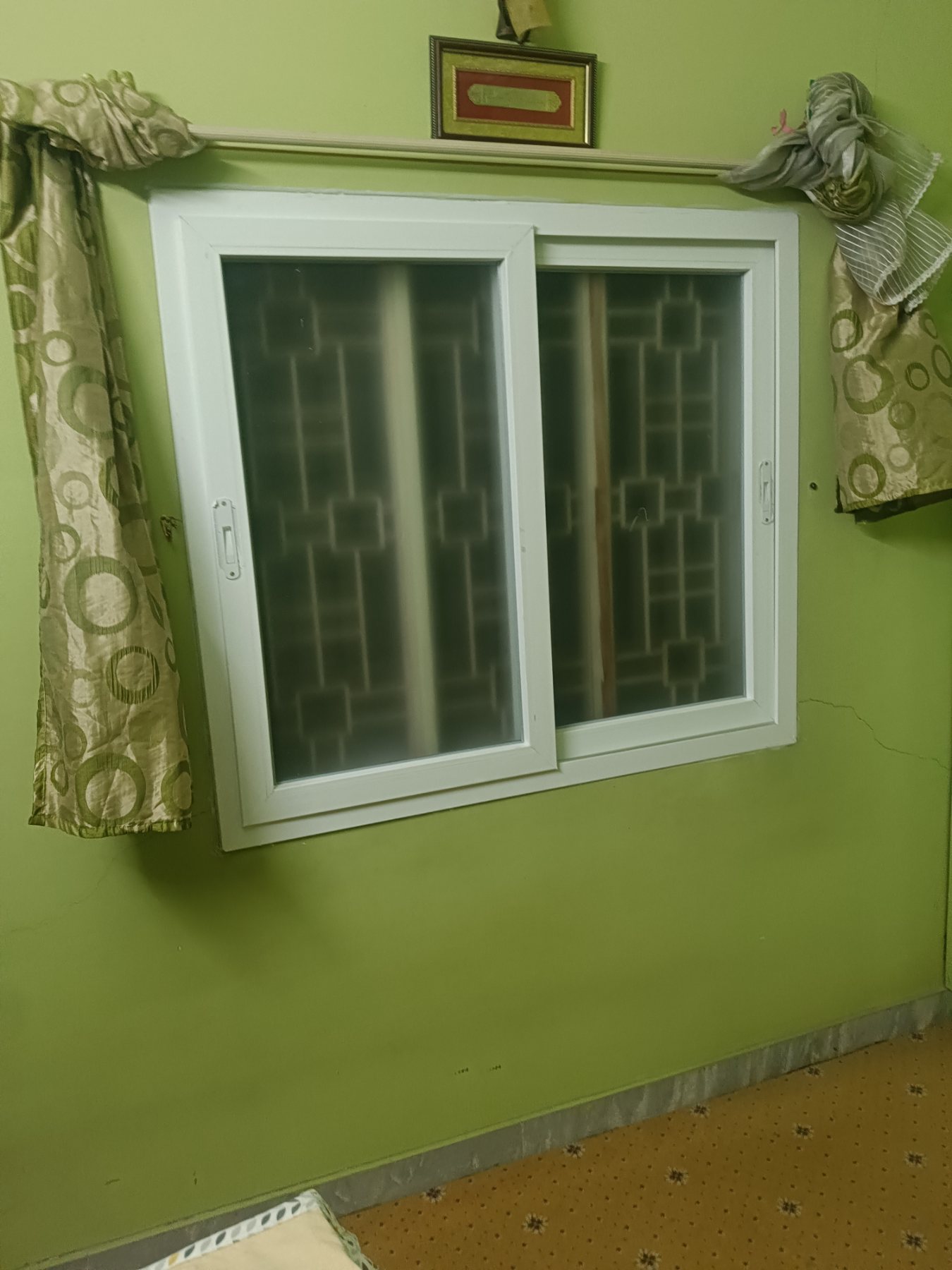 uPVC Sliding Window Installation with Mosquito Mesh at Bohra Layout, Bengaluru - Kutbi Aluminium Glass & Hardware
